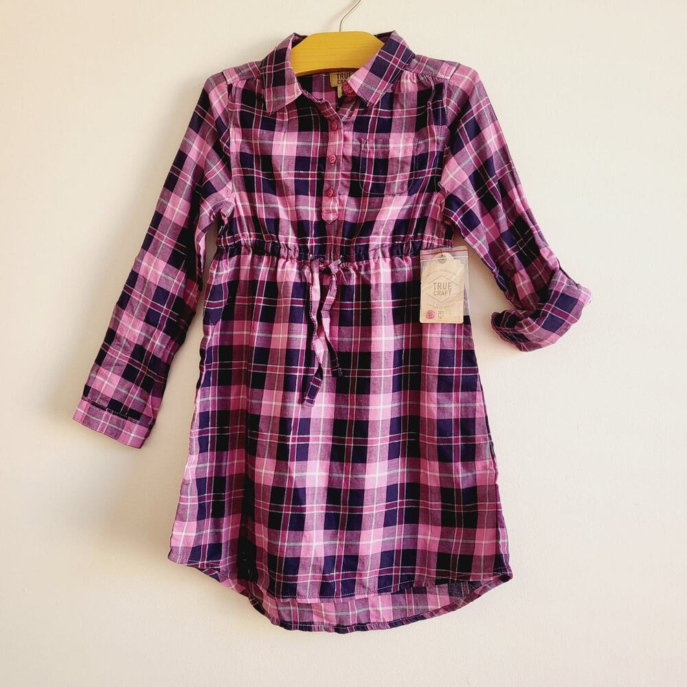 New True Craft plaid dress size 6